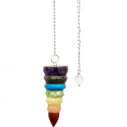 Chakra Carved Stone Pendulum