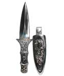 Engraved Silver Athame