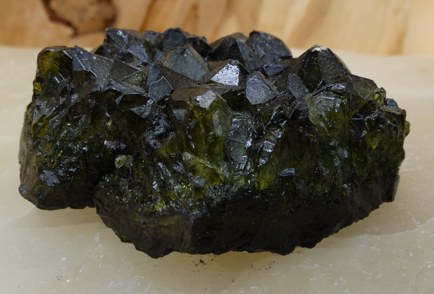 Quartz Cluster (Dyed Green)