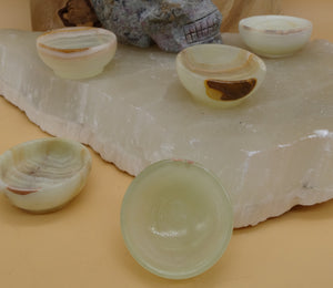 White Onyx Offering Bowl